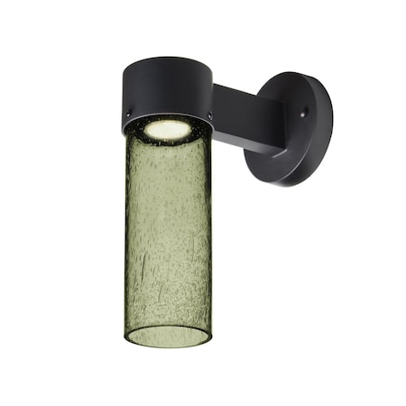 Besa Lighting Juni 10 Outdoor Sconce, Moss Bubble, Black Finish, 1x4W LED JUNI10MS-WALL-LED-BK